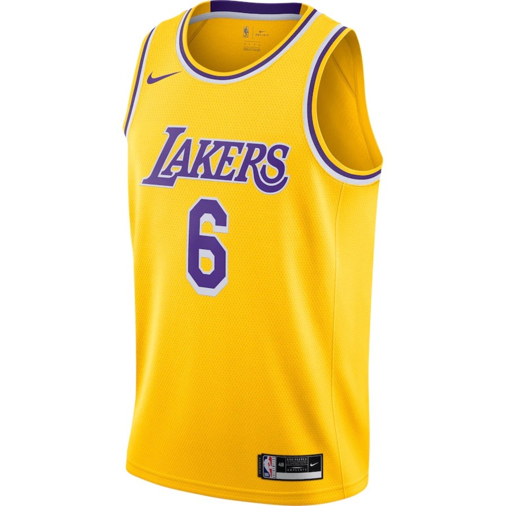 Original NWT LeBron James “6” Los Angeles Lakers Nike Jersey 2022 season.